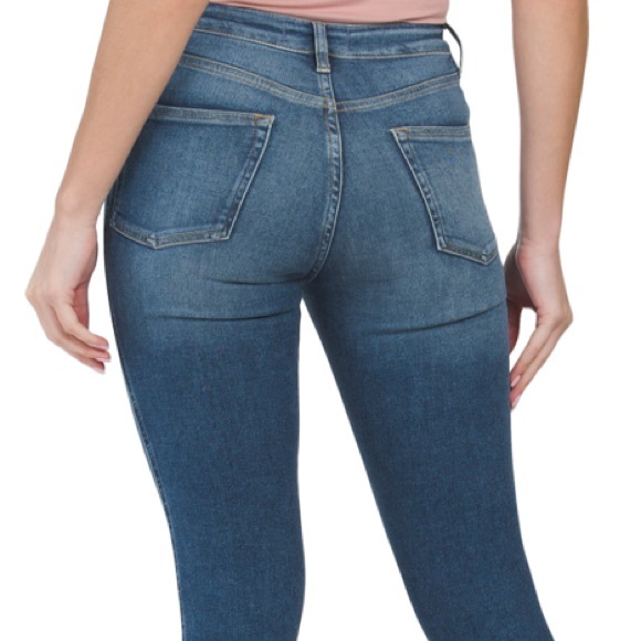 New Free People Skinny Medium Wash Jeans Size 27 - Picture 4 of 10